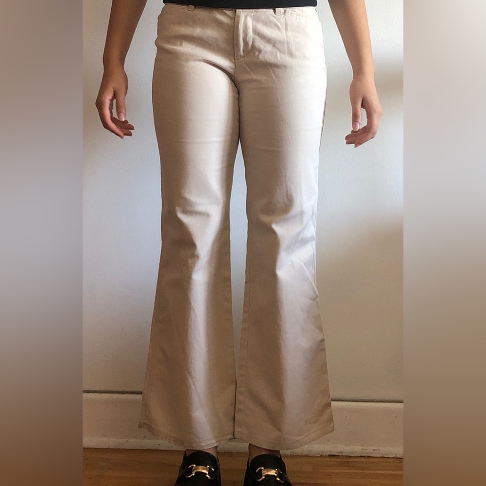Flare Beige Pants